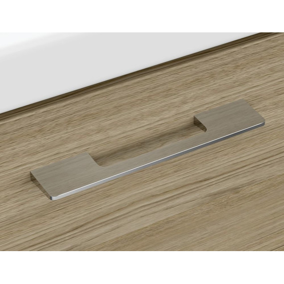 Тумба подвесная с раковиной Cersanit Lara 60 см 64134, орех - фото 5