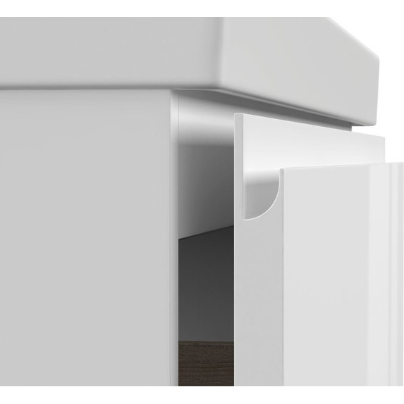 Тумба подвесная с раковиной Cersanit Moduo 60 см 64140, белый - фото 5