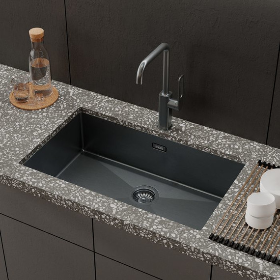 Кухонная мойка Iddis Edifice EDI74G0i77 1,2 мм, графит - фото 11