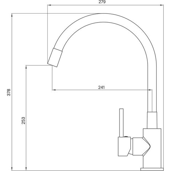 Смеситель для кухни Milardo Meal M01SB0FM05, хром/черный - фото 3
