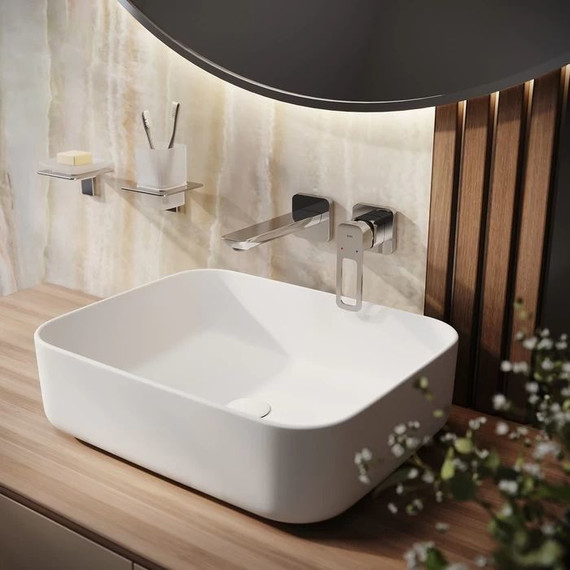 Смеситель для раковины настенный Iddis Slide SLISB00i65 - фото 2