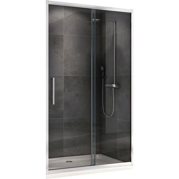 Душевая дверь Abber Schwarzer Diamant 170 см AG30170H, хром/прозрачное - фото 3