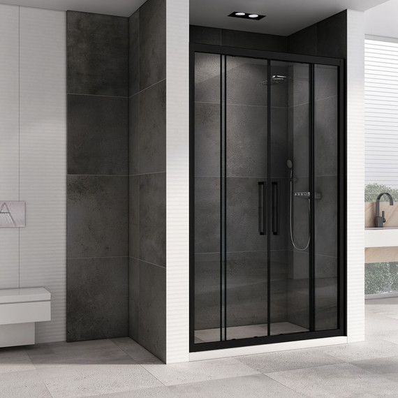 Душевая дверь Abber Schwarzer Diamant 170 см AG33170BH, черный/прозрачное - фото 