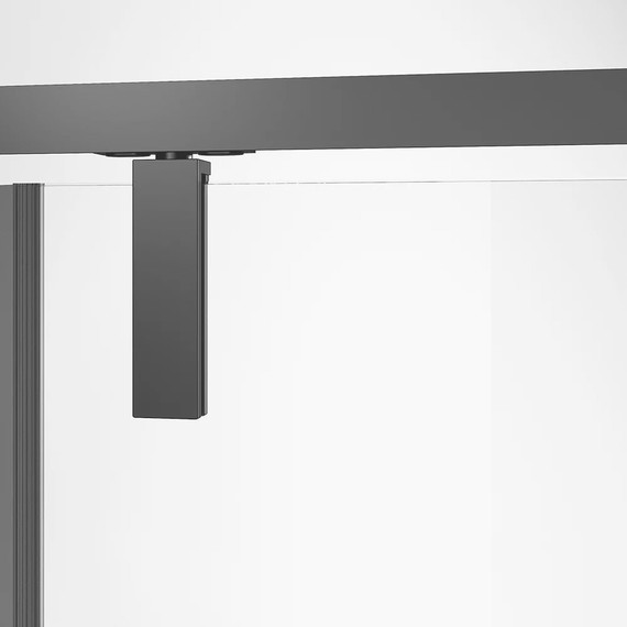 Душевое ограждение Veconi Rovigo 120x100 см RV034B-120100-01-C7, чёрный/прозрачное - фото 3