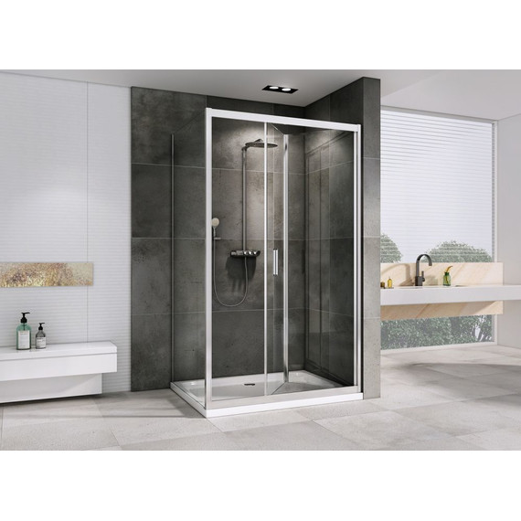 Душевое ограждение Abber Sonnenstrand 90х90 см AG07090-S90, хром/прозрачное - фото 3