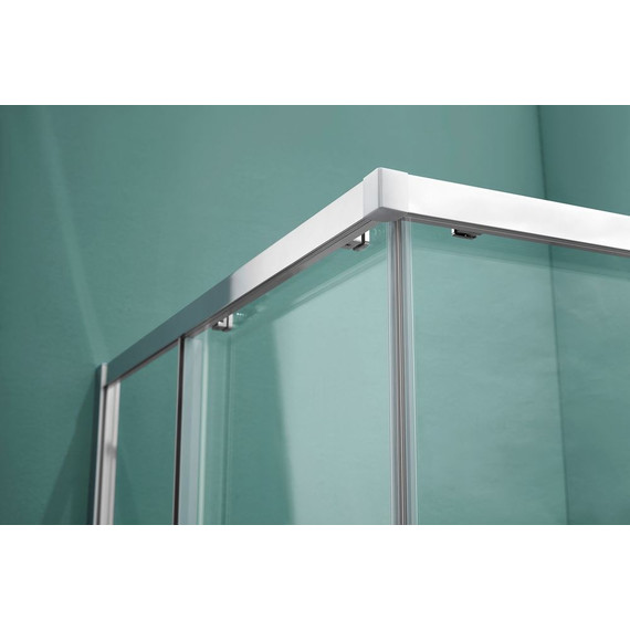 Душевое ограждение Aquatek 80x80 см AQNAA1142-80, хром/прозрачное - фото 3