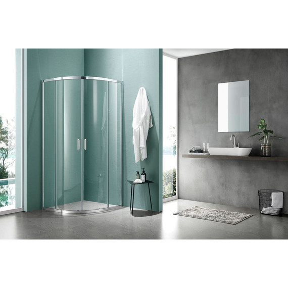 Душевое ограждение Aquatek 100x100 см AQ ARI RO10020CH, хром/прозрачное - фото 2