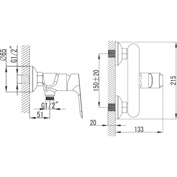 Смеситель для душа Azario Avilla AZ-SU33394C - фото 2