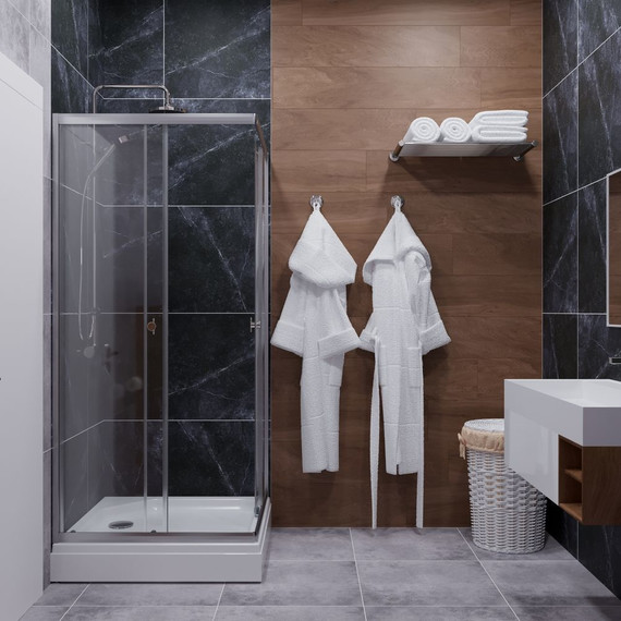 Душевое ограждение Triton Вента 100x100 см, хром/прозрачное - фото 5