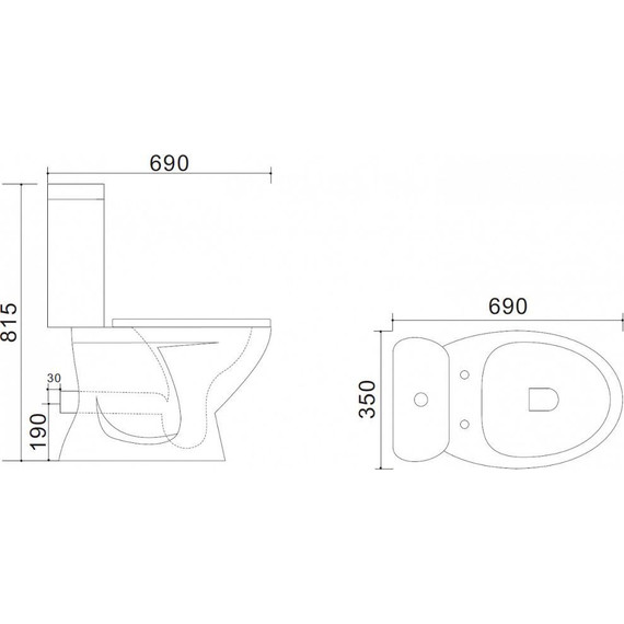 Унитаз-компакт Azario AZ-2037-P с крышкой микролифт - фото 5