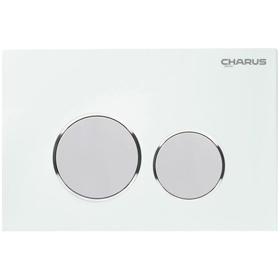 Кнопка смыва Charus Bagliore FP.330.WHITE.10, белый атлас - фото 