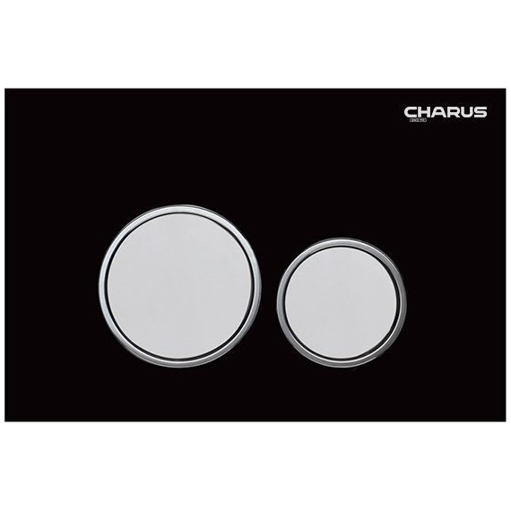Кнопка смыва Charus Bagliore FP.330.BLACK.10, чёрный бархат - фото 
