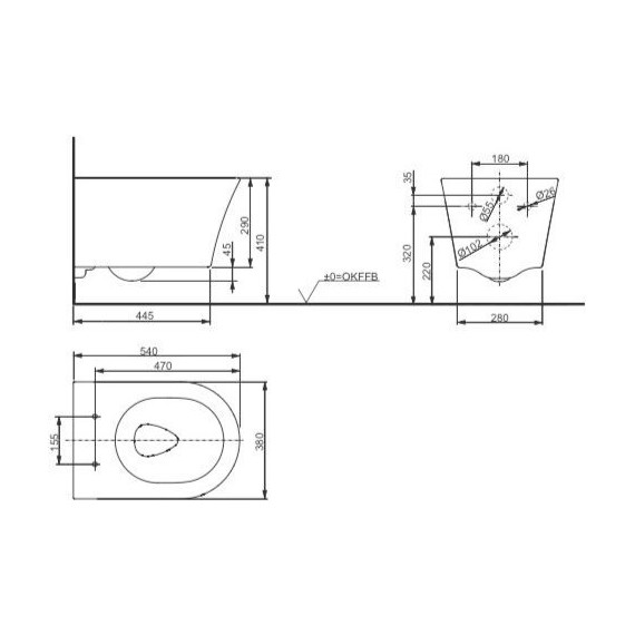 Унитаз подвесной безободковый Toto GP CW553Y+TC524EU с крышкой микролифт - фото 4