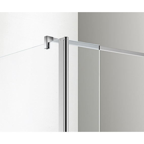 Душевая перегородка Azario Chicago 140 см AZ-NAR6321 1400 (стекло 8 мм) с кронштейном в комплекте, хром/прозрачное - фото 3