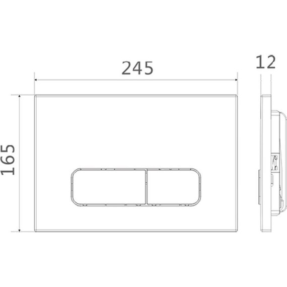 Кнопка смыва Charus Elegia FP.320.11.01, молочный коктейль - фото 2