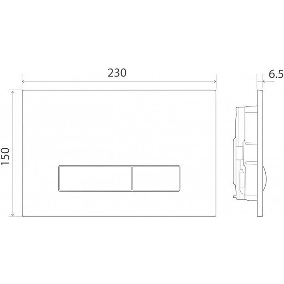Инсталляция с подвесным безободковым унитазом BelBagno Due BB3103CHR/SC/BB002-80/BB018-GV-BIANCO (кнопка смыва Genova, белый) - фото 13