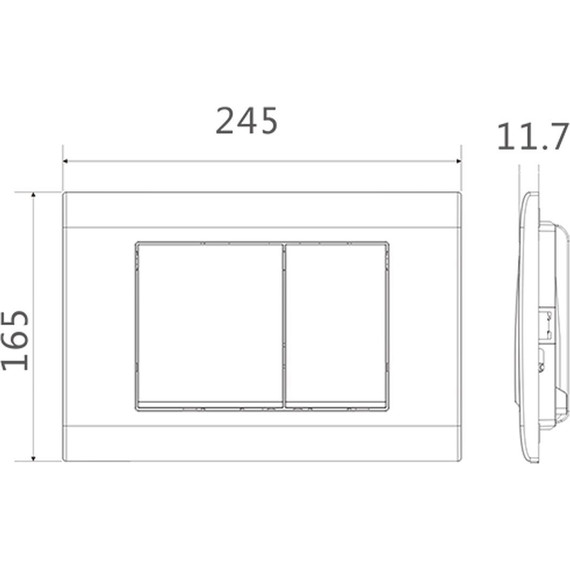 Кнопка смыва Charus Minimalista FP.310.DW.01, южная ночь - фото 2