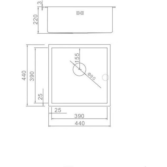 Кухонная мойка Gerhans K34444B 1 мм, PVD графит, Цвет производителя: графит - фото 9