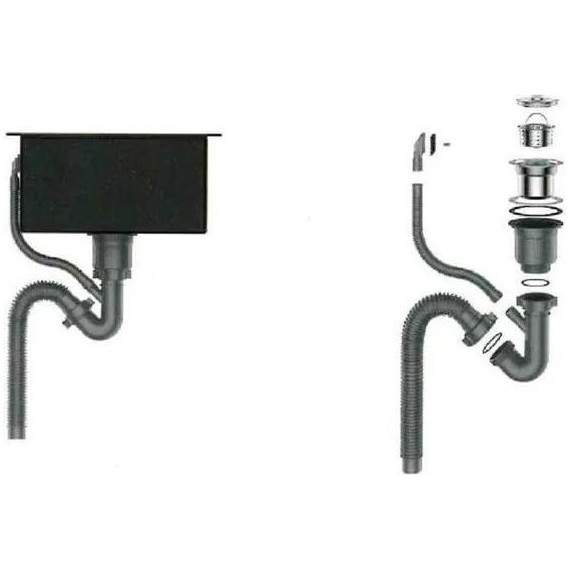 Кухонная мойка Gerhans K35050 1 мм, нержавеющая сталь, Цвет производителя: нержавеющая сталь - фото 6