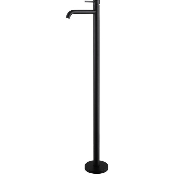 Смеситель для раковины напольный Abber Wasser Kreis AF8140B, черный матовый, Цвет производителя: чёрный матовый - фото 