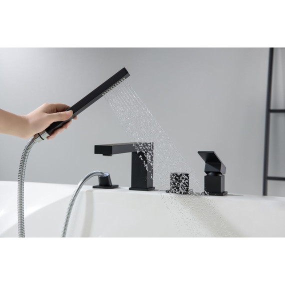 Смеситель для ванны Timo Selene 2130/03Y, черный матовый - фото 7