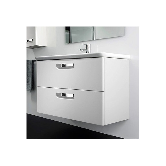 Тумба подвесная с раковиной Roca Gap 70 см ZRU9302733, белый - фото 4