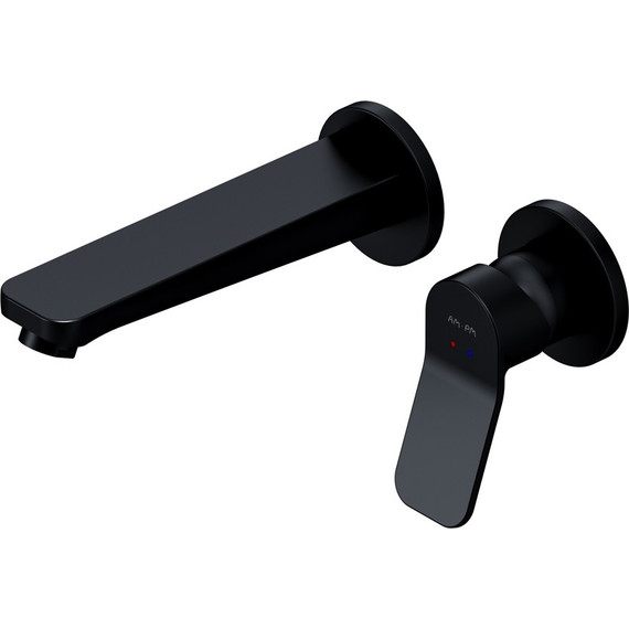 Смеситель для раковины настенный Am.Pm X-Joy F85A72622, черный, Цвет производителя: чёрный - фото 