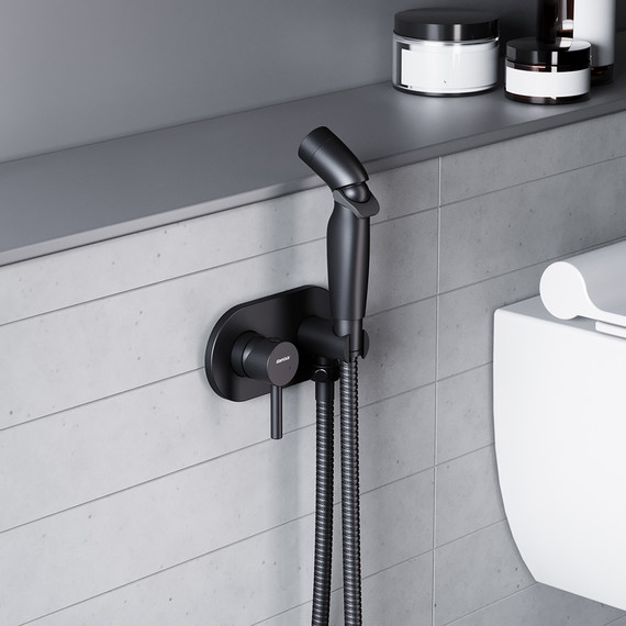 Набор для гигиенического душа Damixa Option 212000300, чёрный - фото 3