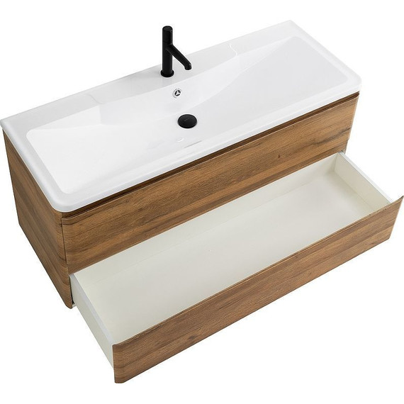 Тумба подвесная с раковиной BelBagno ALBANO-1000-2C-SO-RR 100 см, Rovere Rustico, Цвет фасада: Rovere Rustico - фото 4