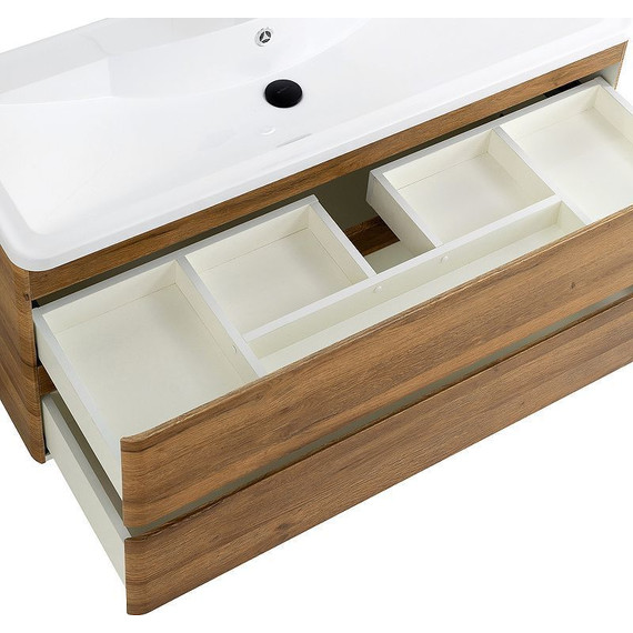 Тумба подвесная с раковиной BelBagno ALBANO-1200-2C-SO-RR 120 см, Rovere Rustico, Цвет фасада: Rovere Rustico - фото 5