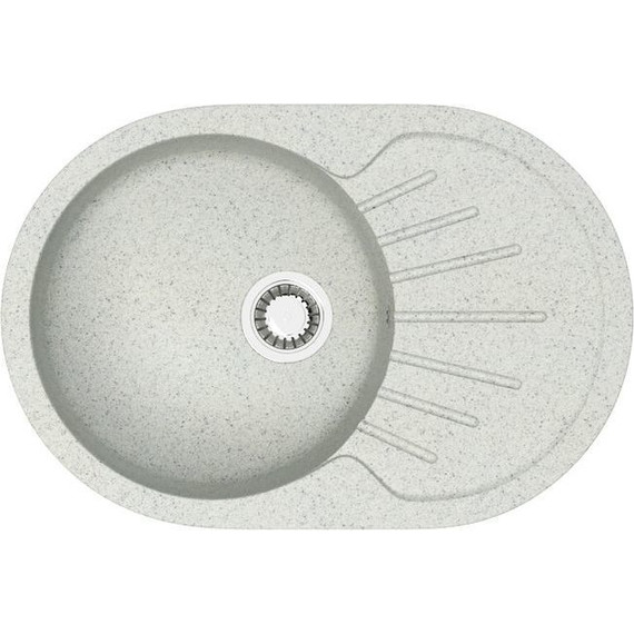 Кухонная мойка Azario Flora CS00079916, светло-серый, Цвет производителя: светло-серый - фото 