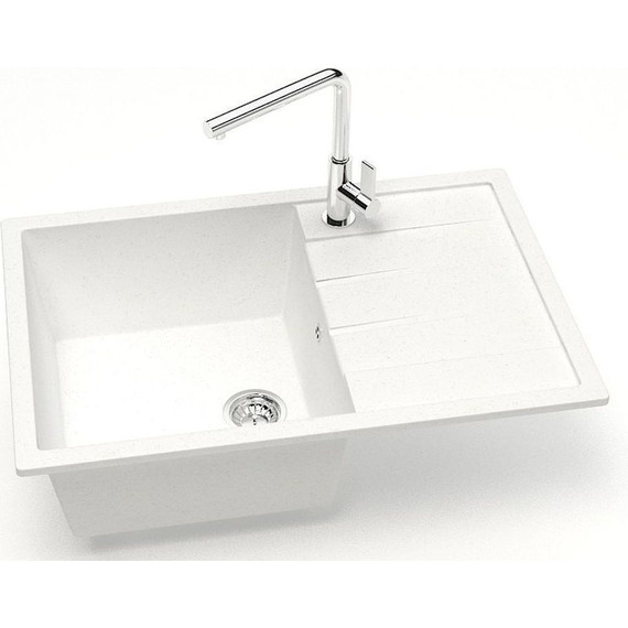 Кухонная мойка Azario Vision CS00078337, белый лёд, Цвет производителя: белый лёд - фото 2