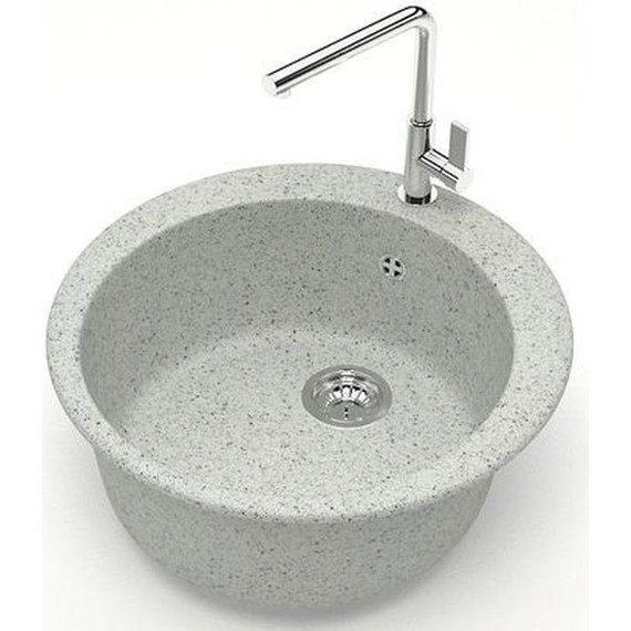 Кухонная мойка Azario Vital CS00078348, светло-серый, Цвет производителя: светло-серый - фото 2