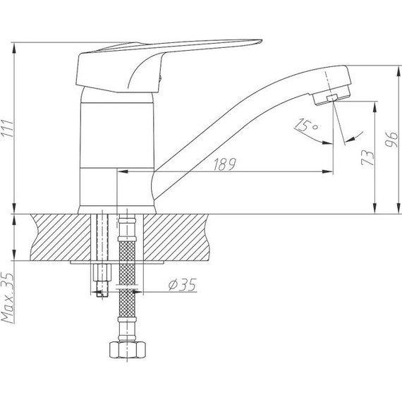 Смеситель для раковины Haiba HB4503 - фото 2