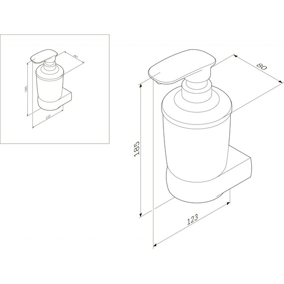 Дозатор для жидкого мыла AM.PM Sensation A3036900 - фото 7