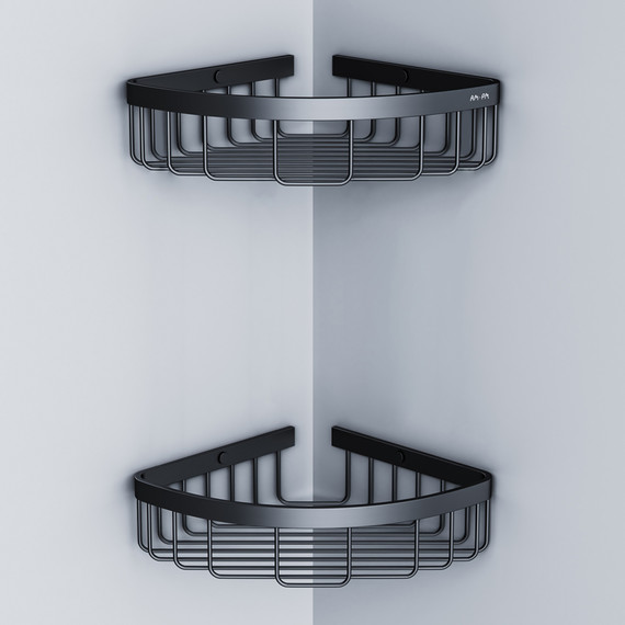 Полка угловая AM.PM Sense A7452222, цвет чёрный - фото 4