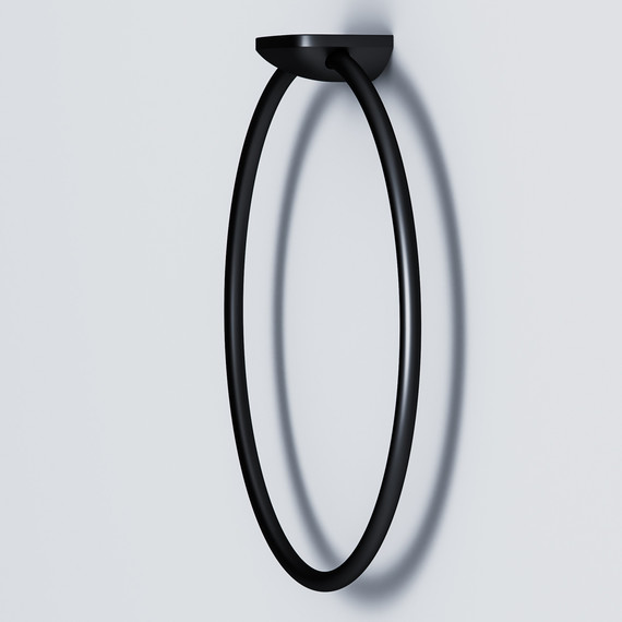 Кольцо для полотенец AM.PM Inspire 2.0 A50A34422, цвет чёрный - фото 5