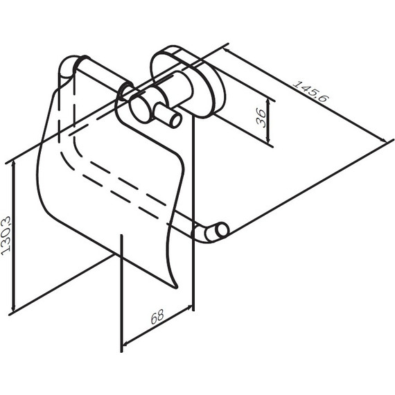 Держатель для туалетной бумаги AM.PM Sense A74341400 - фото 7