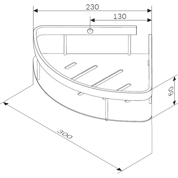 Полка угловая AM.PM Sense A7454100 - фото 8