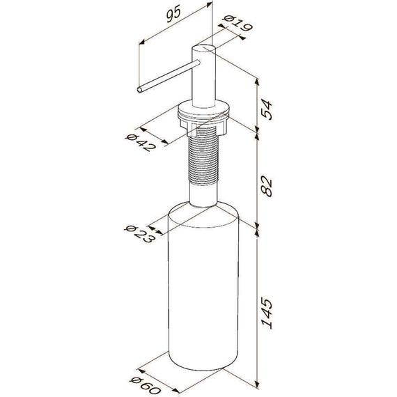 Дозатор для жидкого мыла AM.PM Gem A9037222, цвет чёрный - фото 7