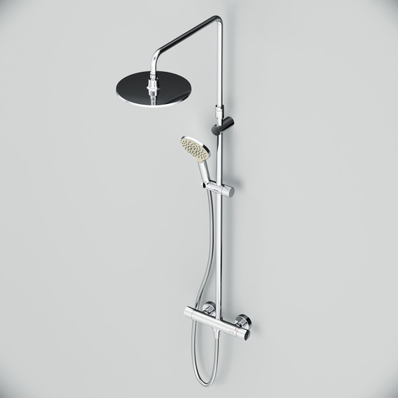 Душевая стойка с термостатом Am.Pm Like F0780464, Цвет производителя: хром - фото 10