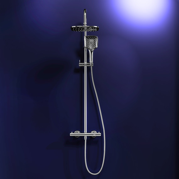 Душевая система с термостатом Damixa Option DX218092000, белый - фото 4