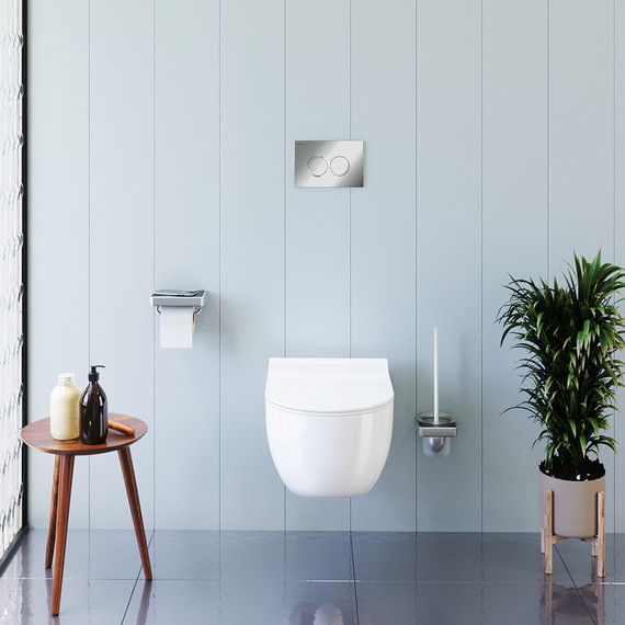 Унитаз подвесной безободковый Damixa Scandinavian Pure DX36C1701SC с тонкой крышкой микролифт - фото 3