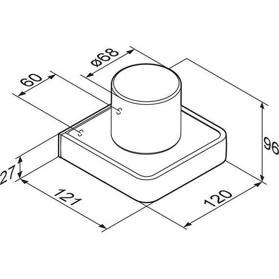 Стакан для зубных щеток Damixa Jupiter DA7734300, цвет чёрный - фото 6