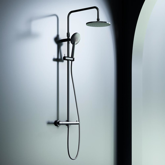 Душевая система с термостатом Damixa Option DX218091300, чёрный - фото 3