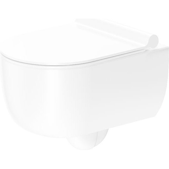 Унитаз подвесной безободковый Damixa Scandinavian Pure DX36C1701SC с тонкой крышкой микролифт - фото 2