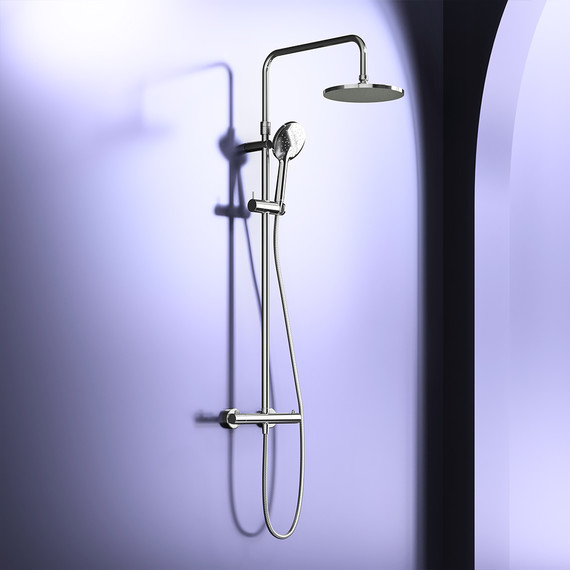 Душевая стойка с термостатом Damixa Option DX218091000 - фото 5