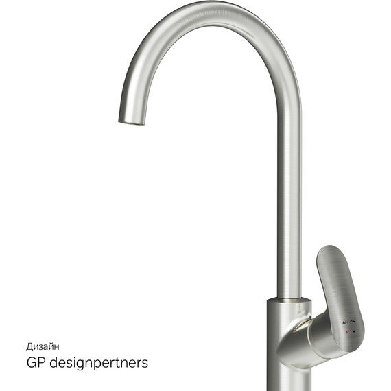Смеситель для кухни Am.Pm Like F8007111, сатин, Цвет производителя: сатин - фото 9