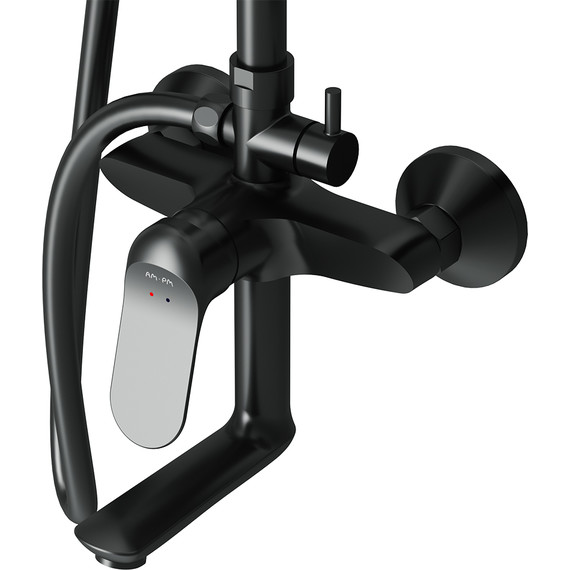 Душевая стойка Am.Pm Sunny F0785C922, черный, Цвет производителя: чёрный - фото 8