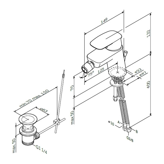 Смеситель для биде Am.Pm Spirit V2.1 F71A83100 - фото 8